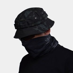 Панама UATAC со скошенными полями Multicam Black (Черный Мультикам) фото