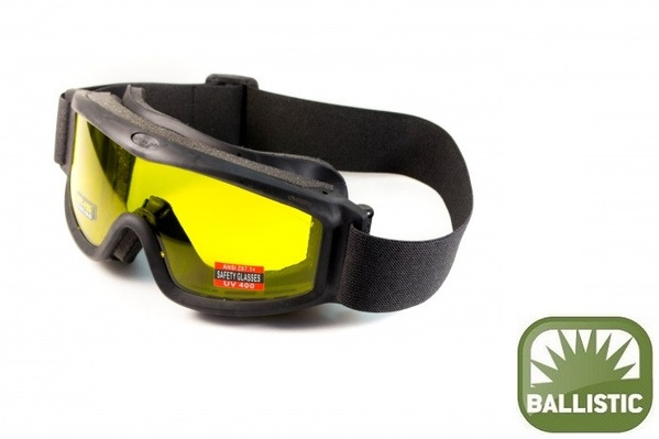 Захисні окуляри маска Global Vision Ballistech-3 (amber) Anti-Fog, жовті фото