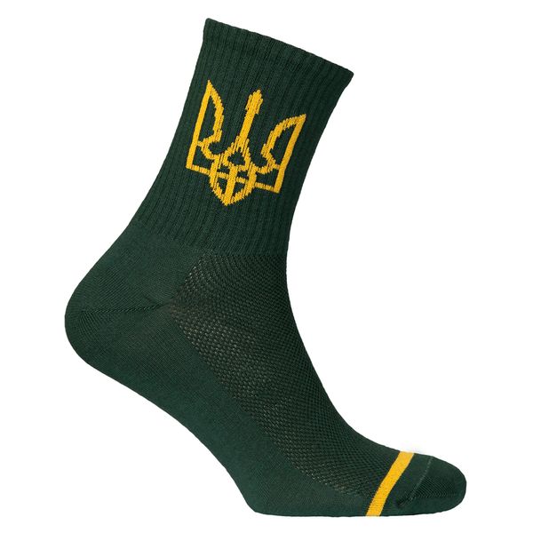 Шкарпетки Тризуб Темно-зелені фото