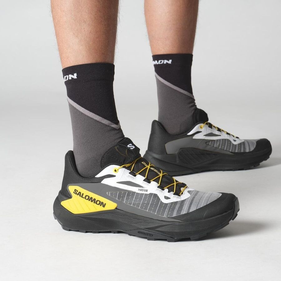 Кроссовки Salomon GENESIS 11.5 Black/White/Lemon фото