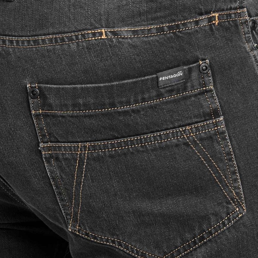 Повседневные демисезонные брюки Rogue Jeans 32" черные Pentagon фото