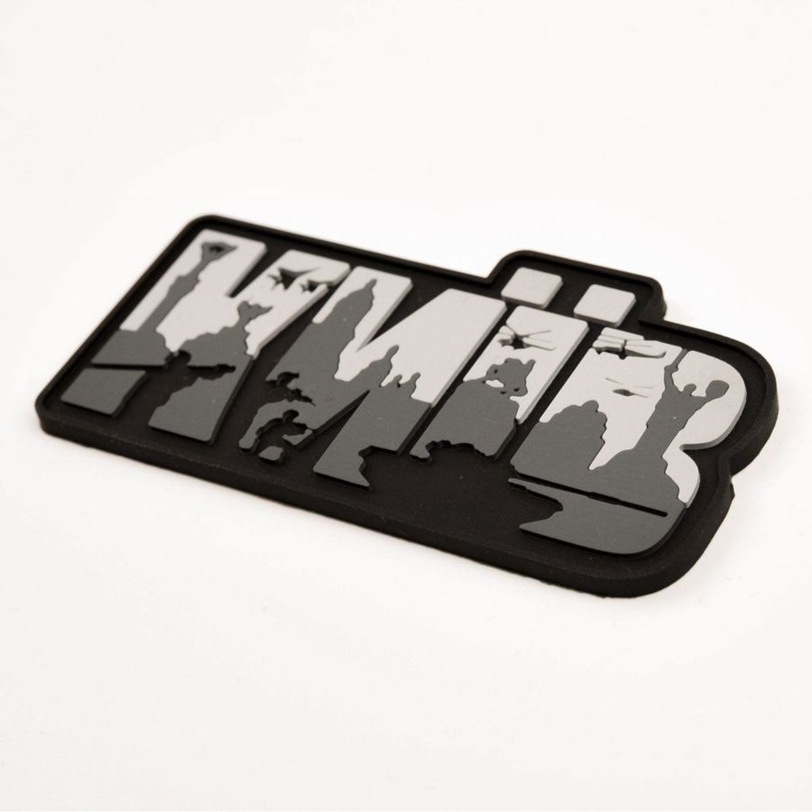 ПВХ патч (шеврон) "Київ Букви" сірий фото