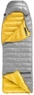Спальний мішок Naturehike CW700 CNK2450WS048 лівий Жовтий/сірий фото