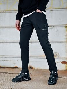 Карго брюки BEZET Comfort dark black'20 фото
