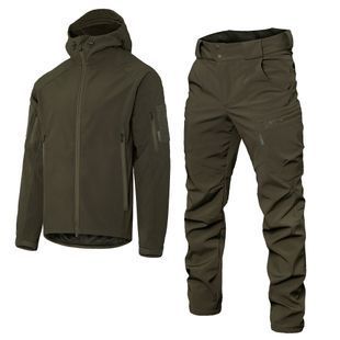 Демісезонний чоловічий костюм Stalker Softshell Olive Camotec фото