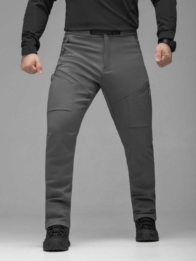 Військові зимові штани Techwear сірі BEZET фото