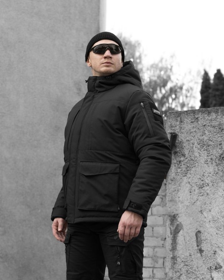 Куртка тактична зимова BEZET SnowPatrol чорний фото
