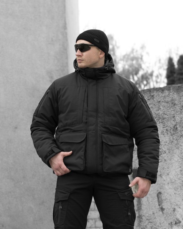 Куртка тактична зимова BEZET SnowPatrol чорний фото