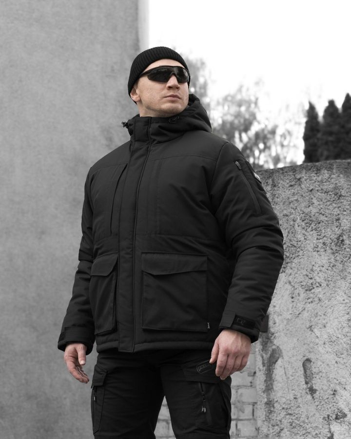 Куртка тактична зимова BEZET SnowPatrol чорний фото