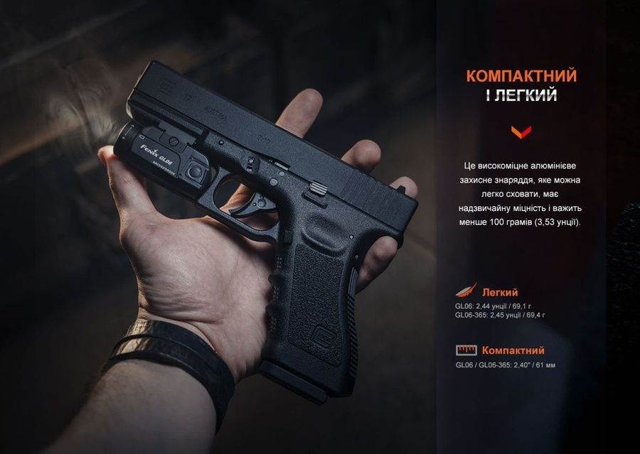 Ліхтар до пістолета Fenix GL06 фото
