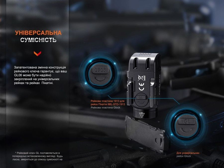 Ліхтар до пістолета Fenix GL06 фото