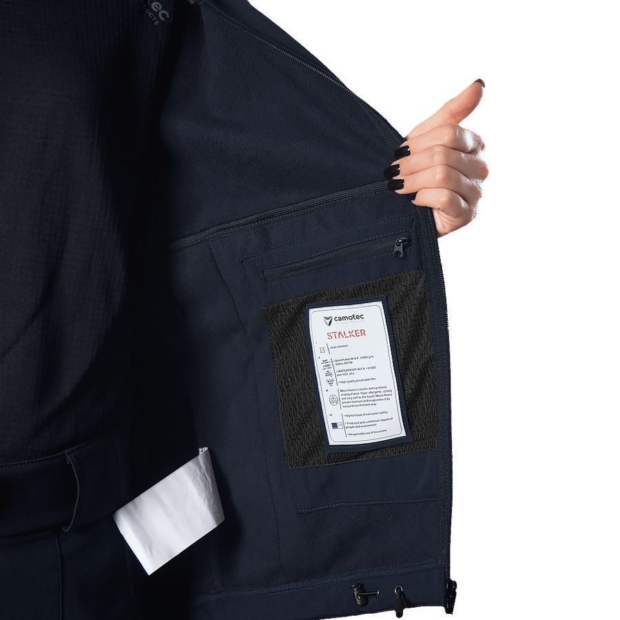 Демісезонний жіночий військовий комплект Softshell Blue Camotec фото