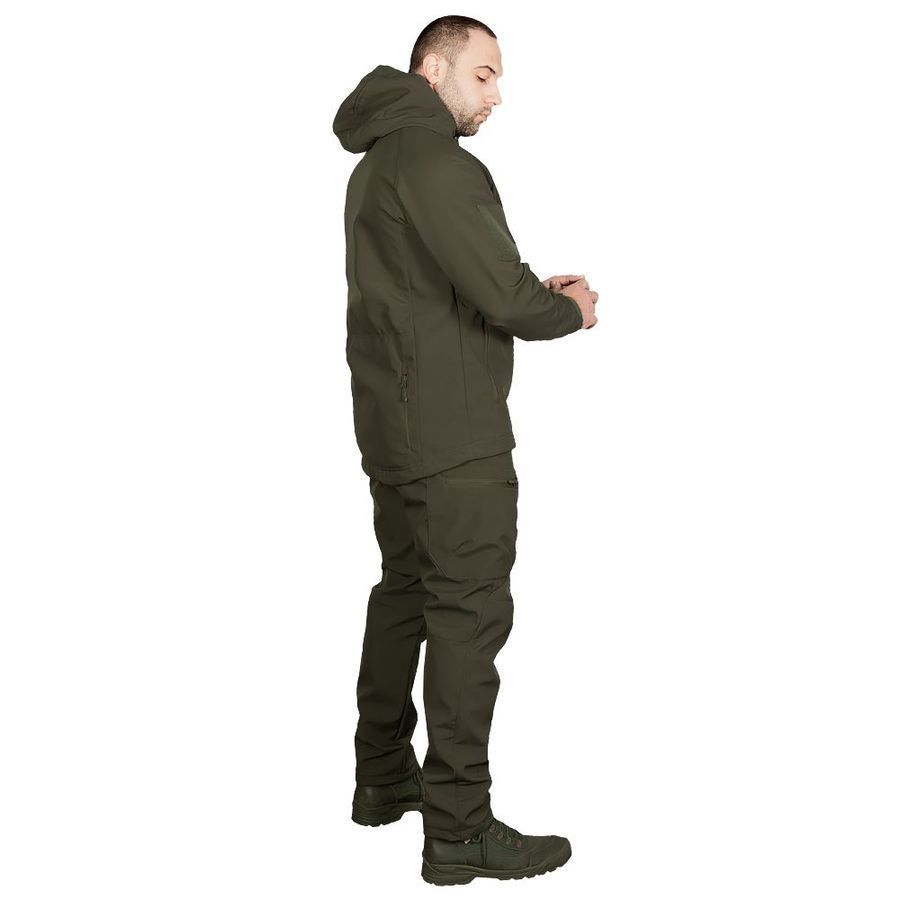 Демісезонний чоловічий костюм Stalker Softshell Olive Camotec фото