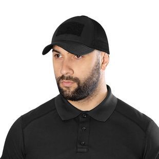 Бейсболка Tactic Mesh Rip-Stop Stretch Черная (8932) фото