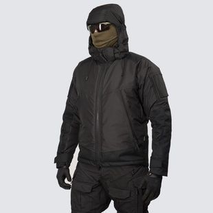 Тактична зимова куртка UATAC Black Membrane Climashield Apex L фото
