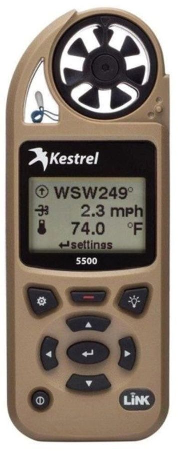Метеостанція Kestrel 5500 LINK з флюгером та чохлом фото
