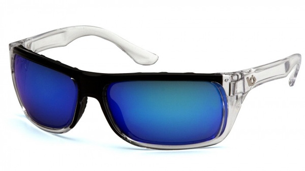 Захисні окуляри Venture Gear Vallejo Crystal (ice blue mirror) Аnti-Fog, сині дзеркальні в прозорій оправі фото