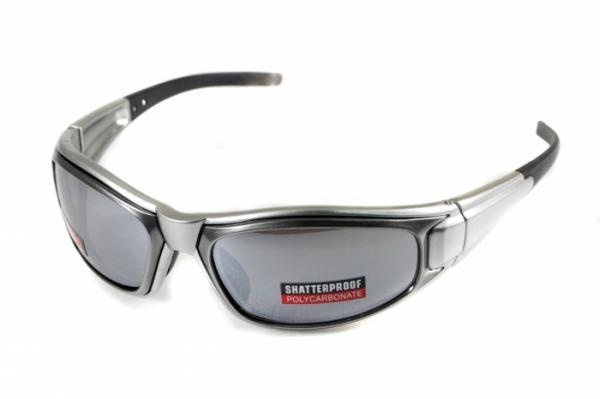 Відкриті захисні окуляри Swag Boardz (silver mirror) дзеркальні сірі фото