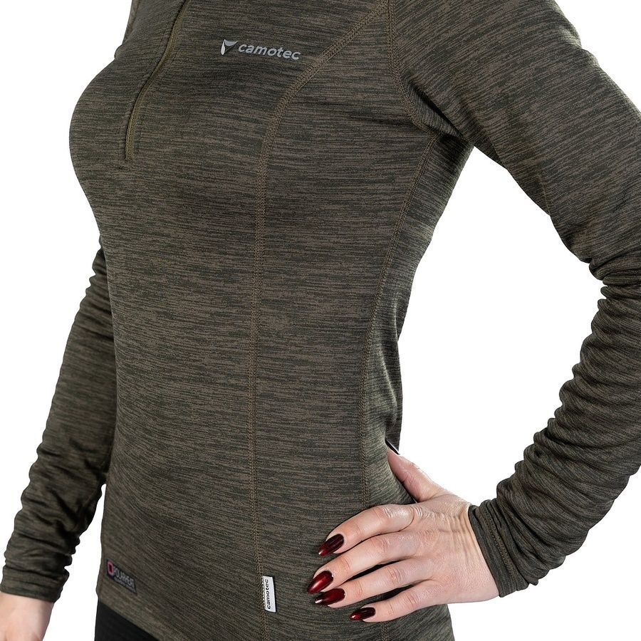 Жіноча термокофта Pani Hawk Polarheat QS Олива Camotec фото