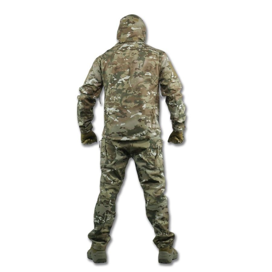 Демисезонный мужской военный костюм Softshell Tactic Demi Multicam Kiborg фото