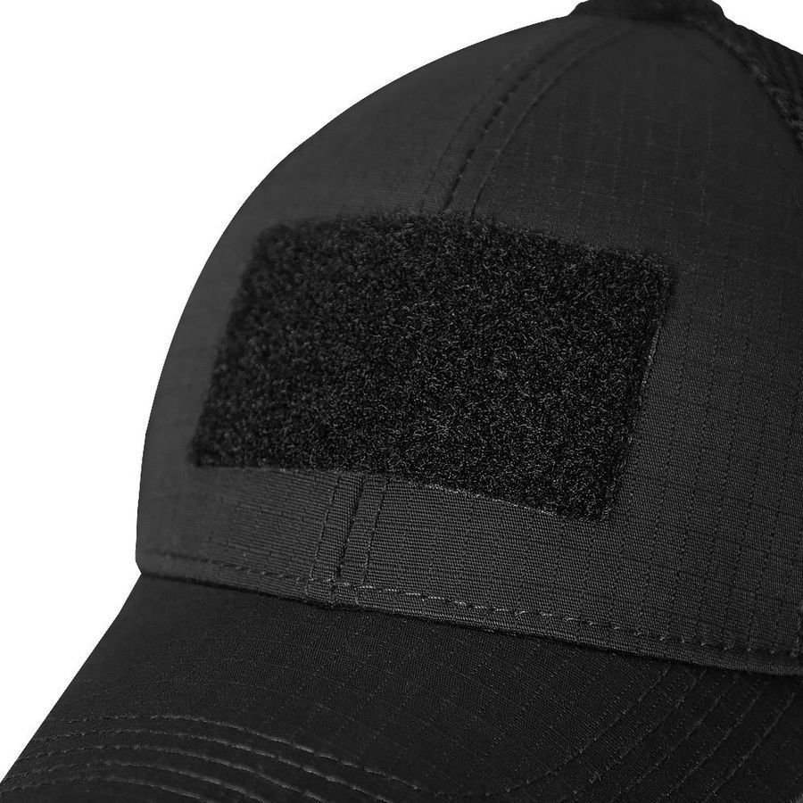 Бейсболка Tactic Mesh Rip-Stop Stretch Чорна (8932) фото