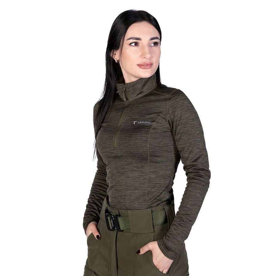 Жіноча термокофта Pani Hawk Polarheat QS Олива Camotec фото