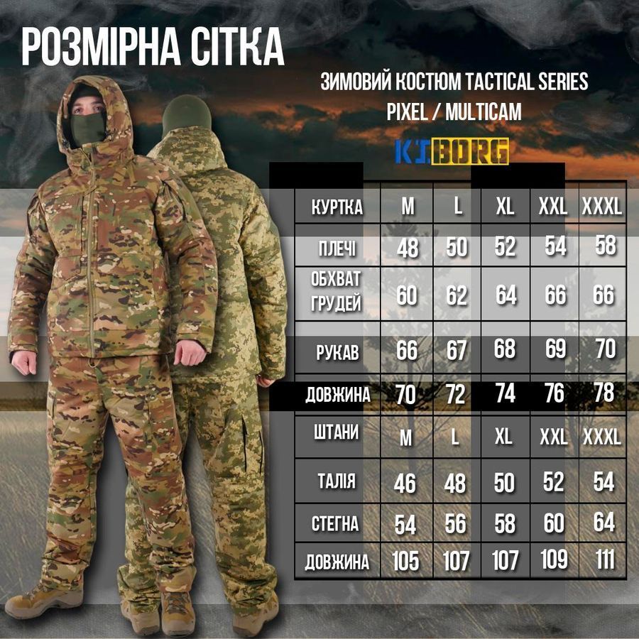 Зимовий костюм Tactical Series із утепленням ThermoLoft до -30&deg;C | Водовідштовхувальний, дихаючий, Rip-Stop фото