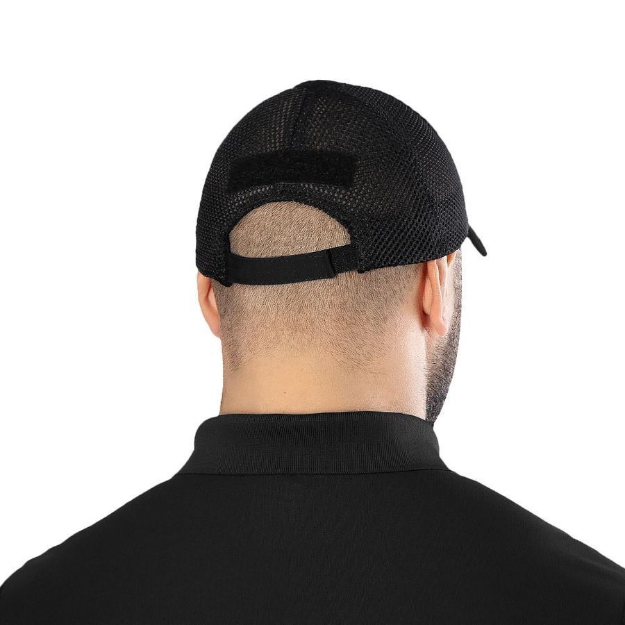 Бейсболка Tactic Mesh Rip-Stop Stretch Чорна (8932) фото