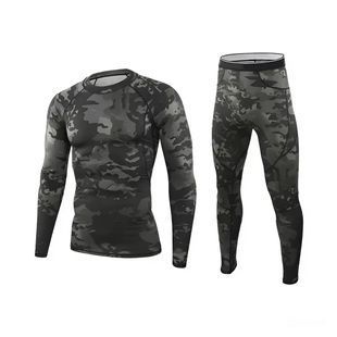Термобілизна чорний мультикам ESDY Tactical Thermal фото