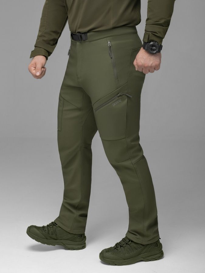 Брюки карго тактические Softshell BEZET Techwear хаки фото