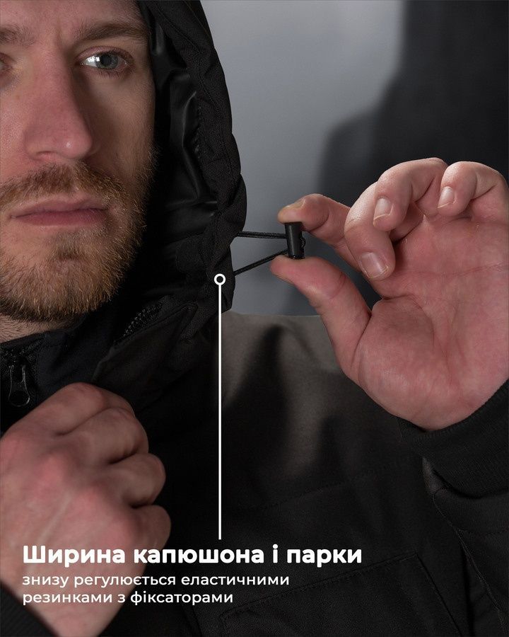 Куртка парка зимняя BEZET Исландия черный фото