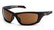 Защитные очки Venture Gear Tactical Howitzer Black (bronze) Anti-Fog, коричневые в черной оправе фото 7