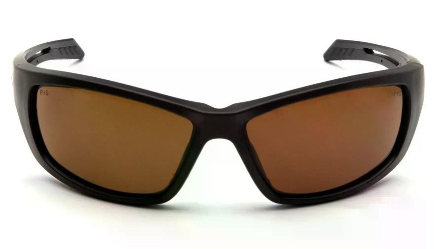 Защитные очки Venture Gear Tactical Howitzer Black (bronze) Anti-Fog, коричневые в черной оправе фото