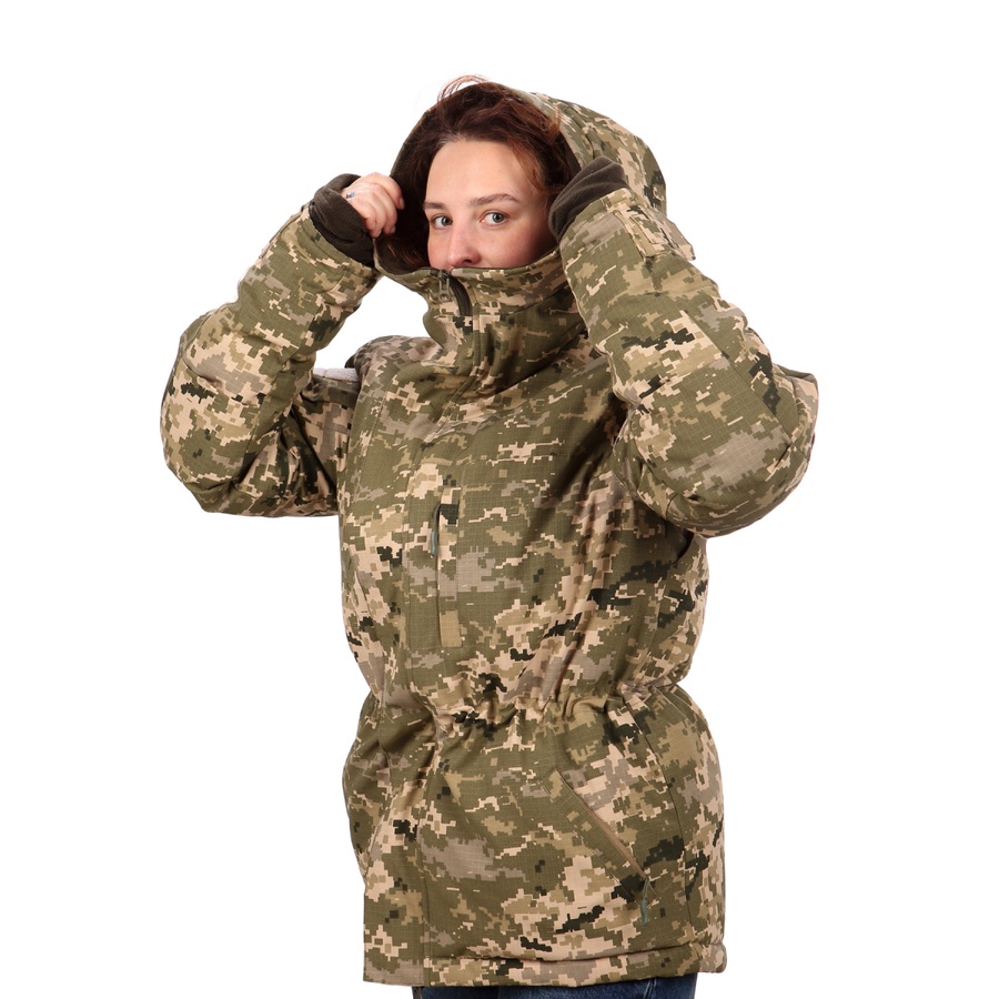 Тактична зимова куртка піксель МОЛЛІ KT-002S фото