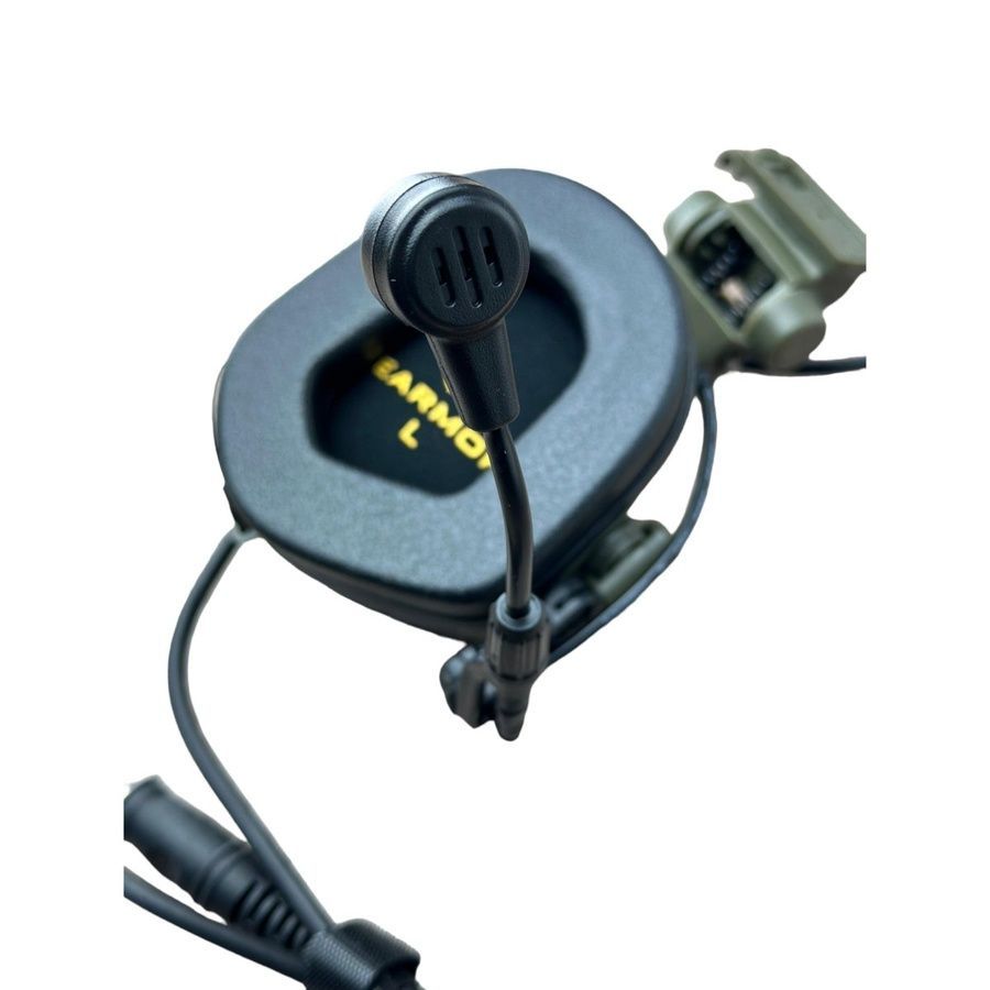 Активні захисні навушники Earmor M32X MARK3 Dual (FG) Olive Mil-Std фото