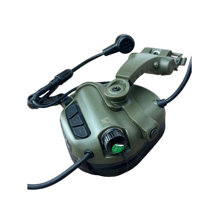 Активні захисні навушники Earmor M32X MARK3 Dual (FG) Olive Mil-Std фото