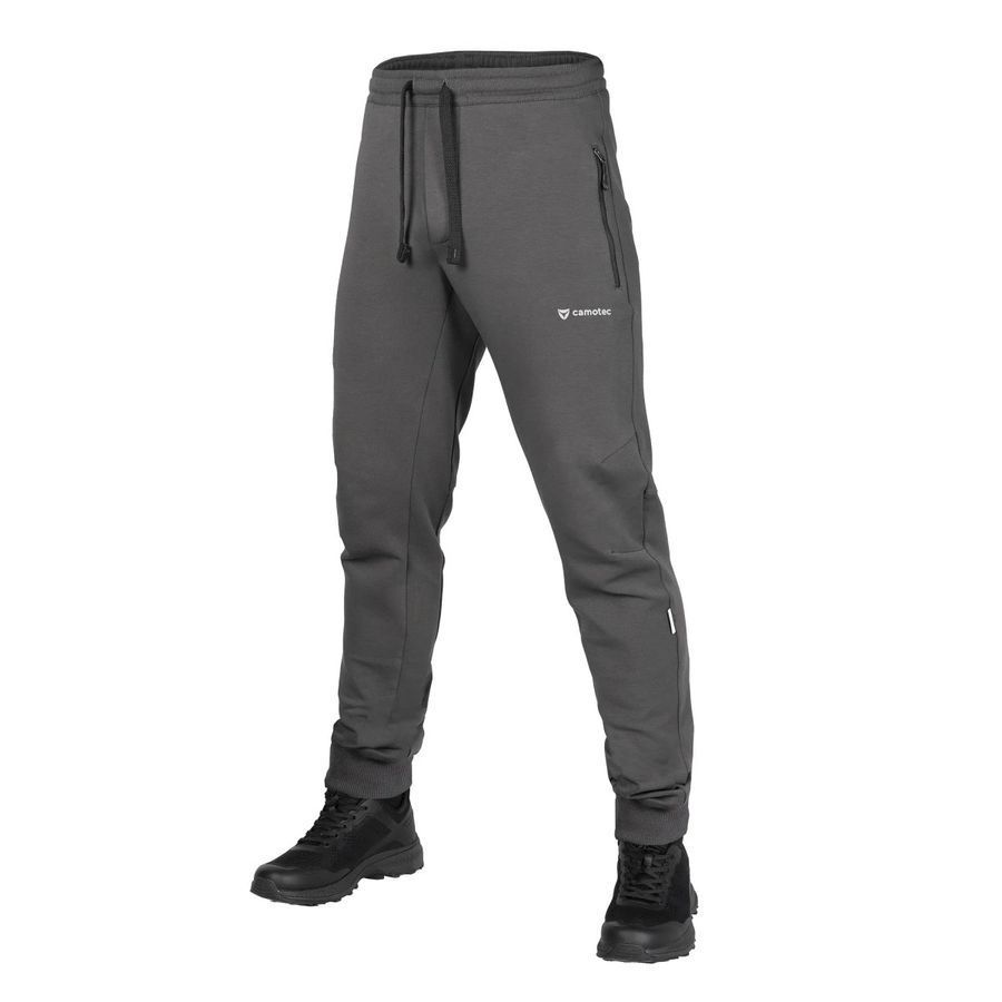 Літній чоловічий тактичний спортивний костюм FitPro Zip Графіт Camotec фото