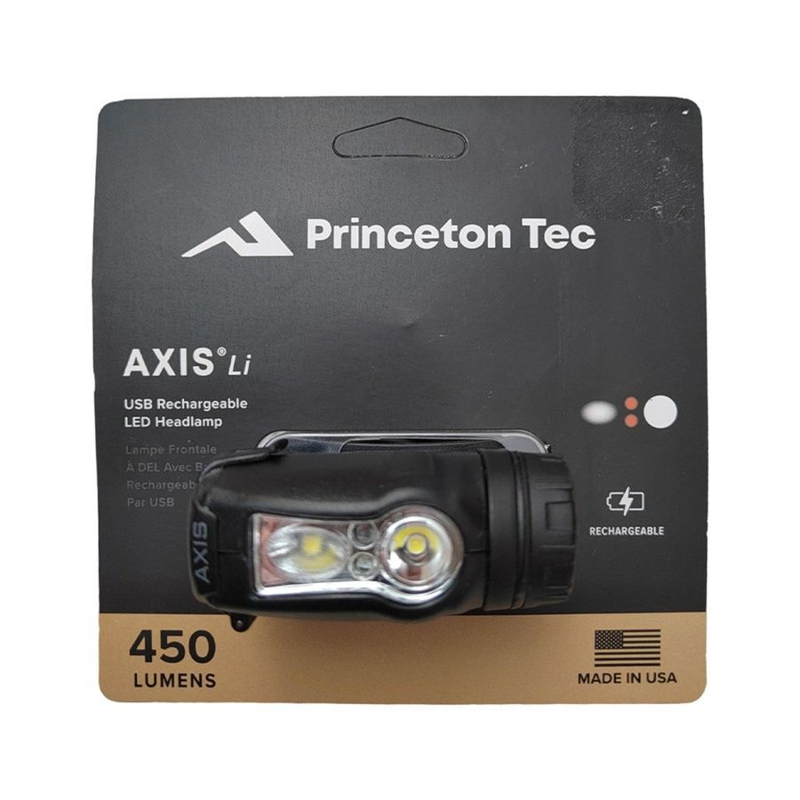 Налобный фонарь Princeton Tec Axis Rechargeable 450lm Black фото