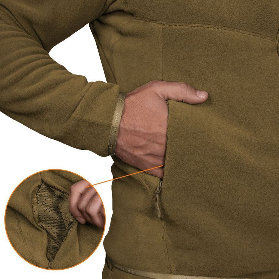 Чоловіча військова тактична флісова кофта Patrol . койот Camotec фото