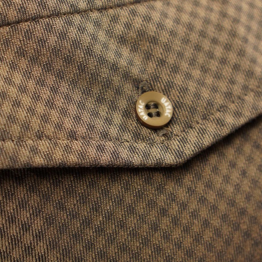 Сорочка UATAC в клітинку Хакі | S фото