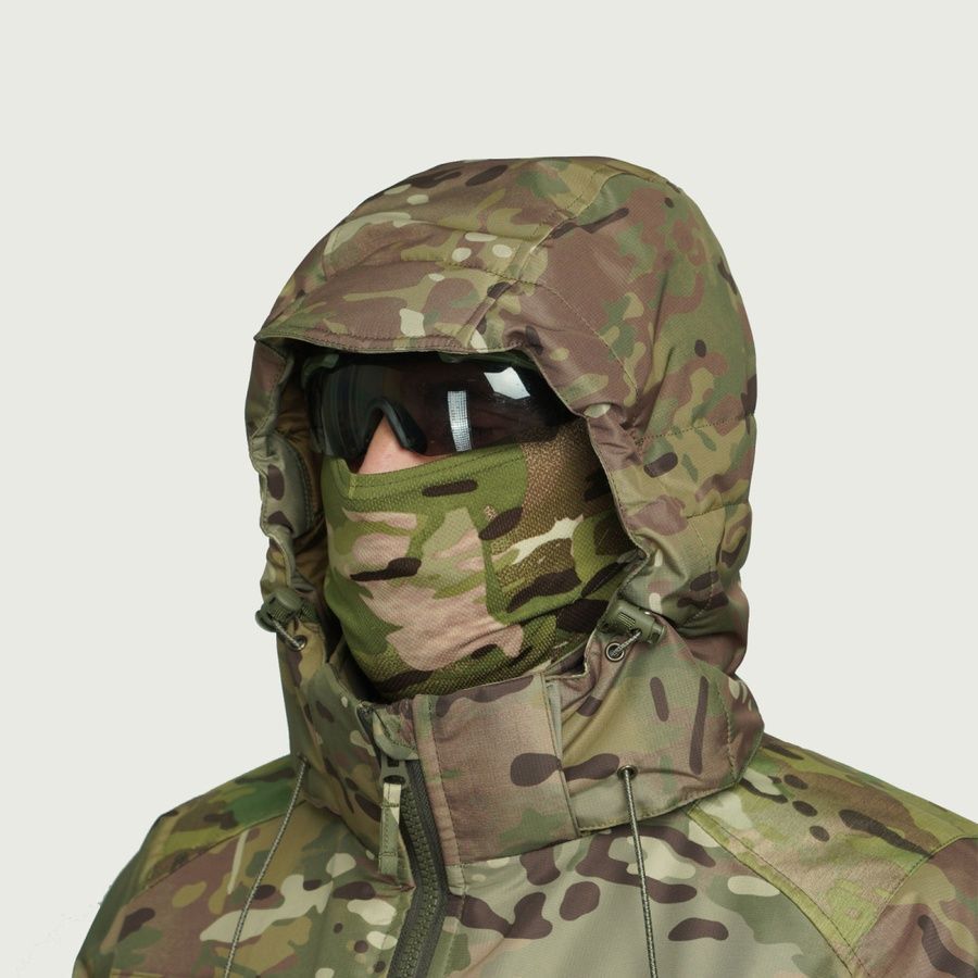Тактична зимова куртка UATAC Multicam Hard Membrane Climashield Apex 136 фото