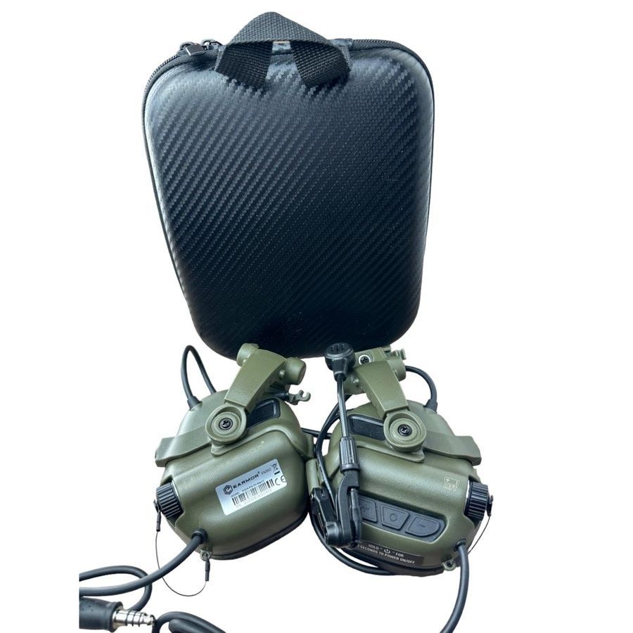Активні захисні навушники Earmor M32X MARK3 Dual (FG) Olive Mil-Std фото