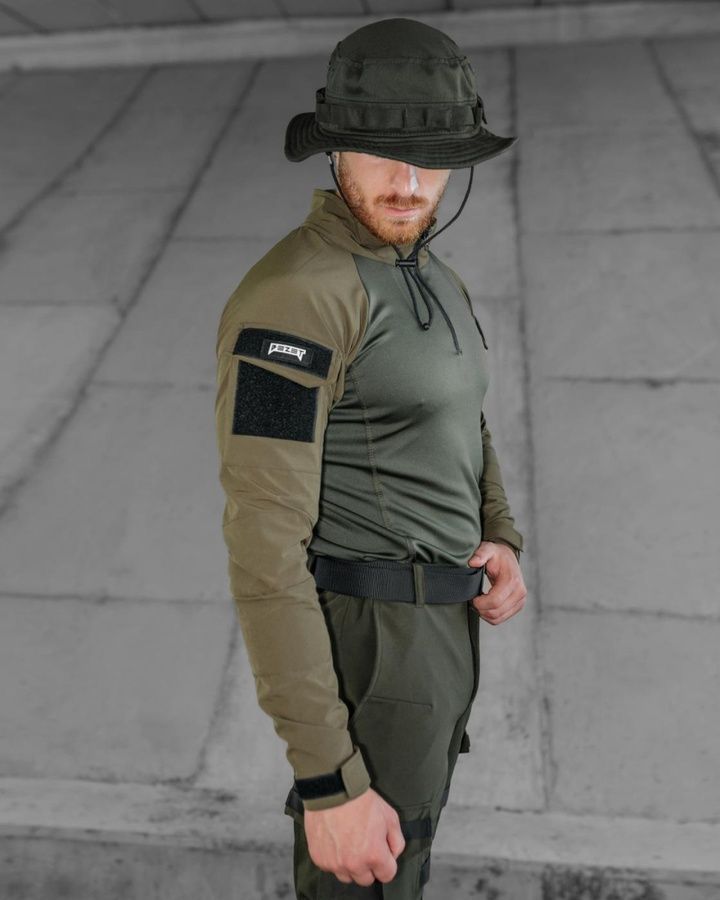 Рубашка тактическая боевая Убокс (Убакс) BEZET хаки фото