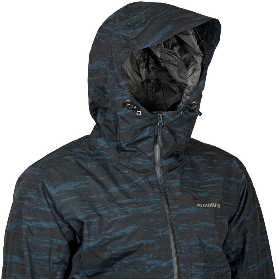 Зимова чоловіча мисливська куртка DryShield Explore синя Shimano фото