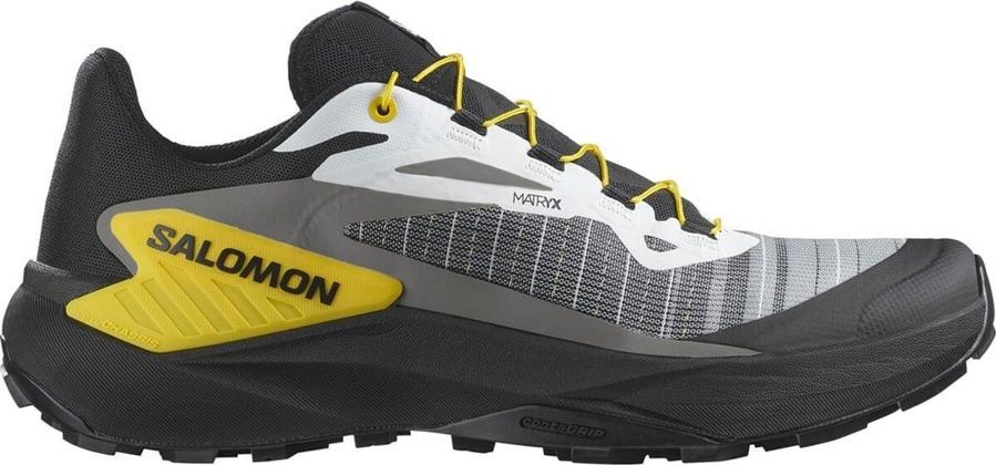 Трекинговые летние кроссовки GENESIS Black/White/Lemon Salomon фото