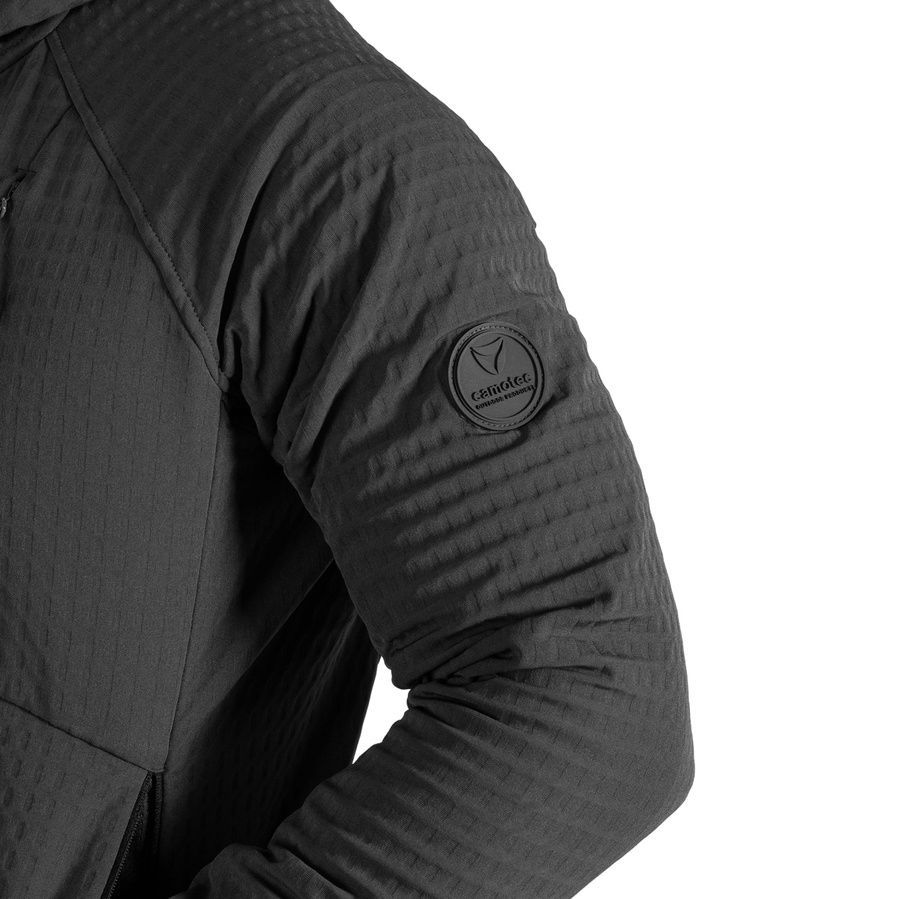 Мужская тактическая флисовая кофта Plast Hood Графит Camotec фото