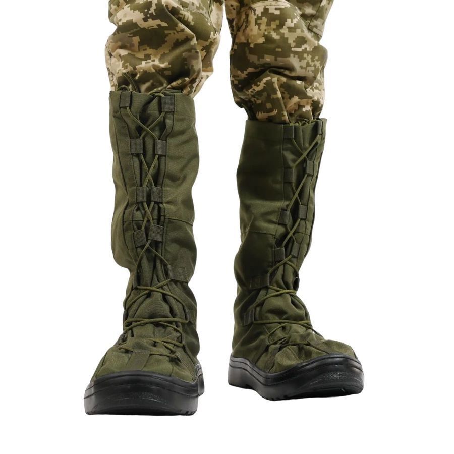 Бахіли тактичні водозахисні на взуття олива M (39-42) фото