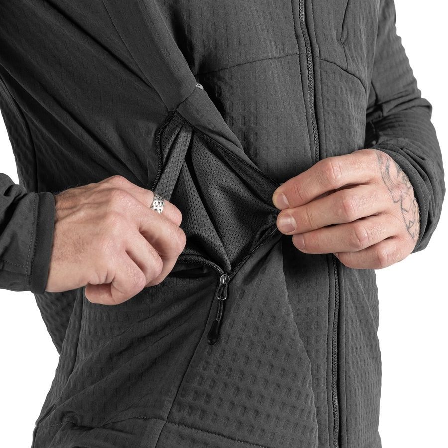 Мужская тактическая флисовая кофта Plast Hood Графит Camotec фото