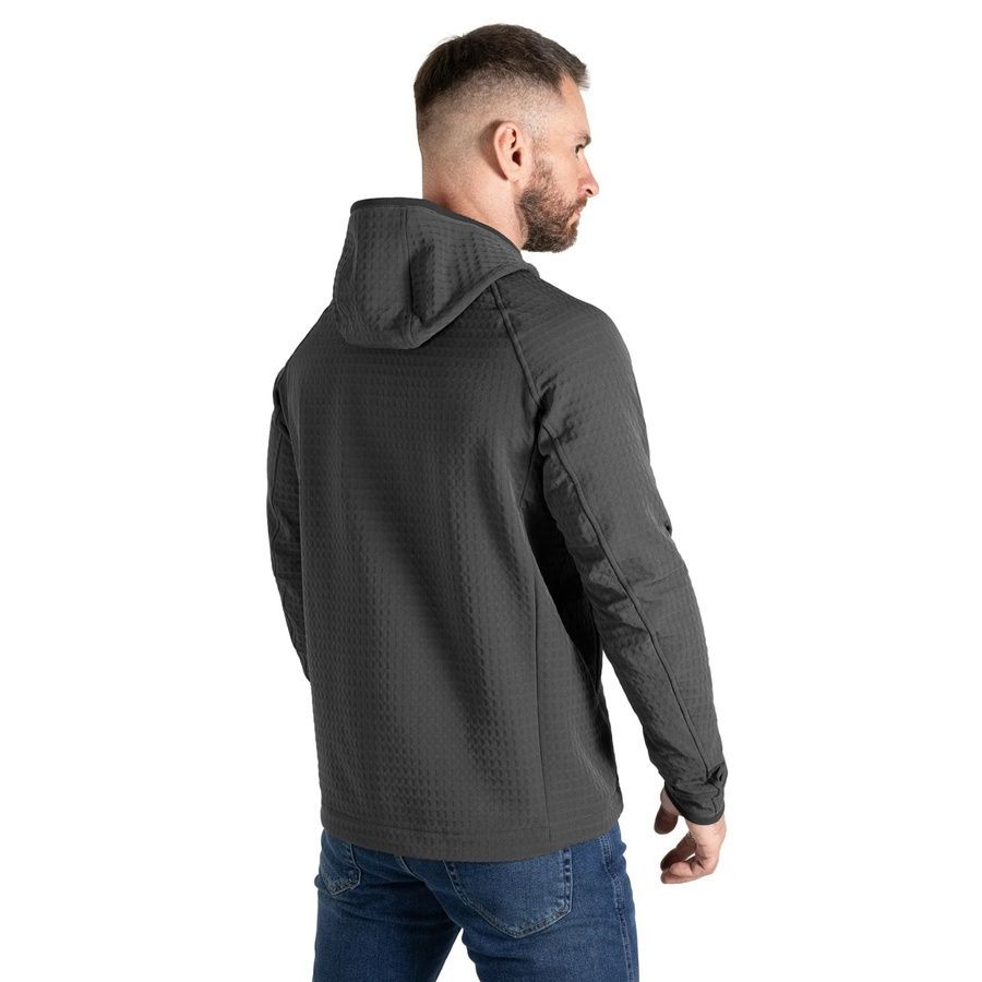 Мужская тактическая флисовая кофта Plast Hood Графит Camotec фото