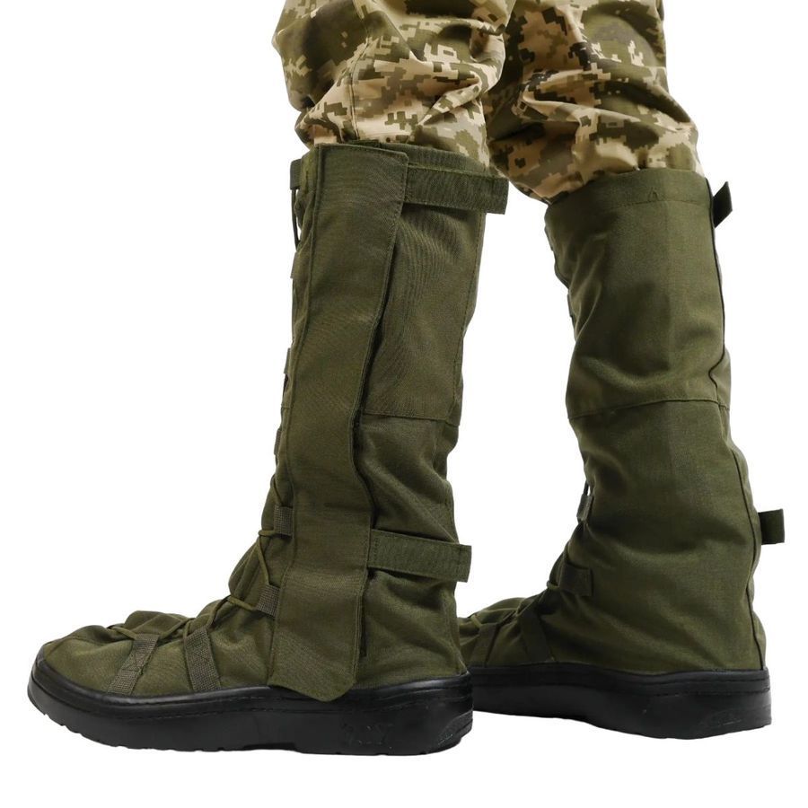 Бахіли тактичні водозахисні на взуття олива M (39-42) фото